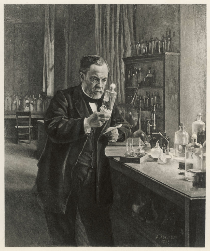 Louis Pasteur in his laboratory,1885