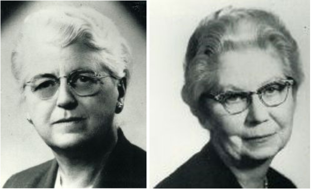 Pearl Kendrick (left) and Grace Eldering. Photo credit: Michigan Women’s Hall of Fame